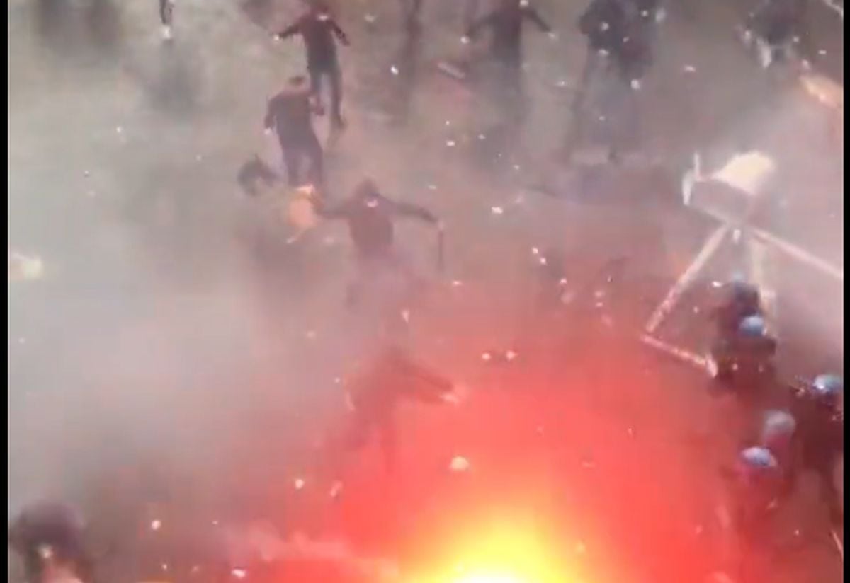 Haos pe străzile din Napoli înaintea returului cu Eintracht Frankfurt | VIDEO
