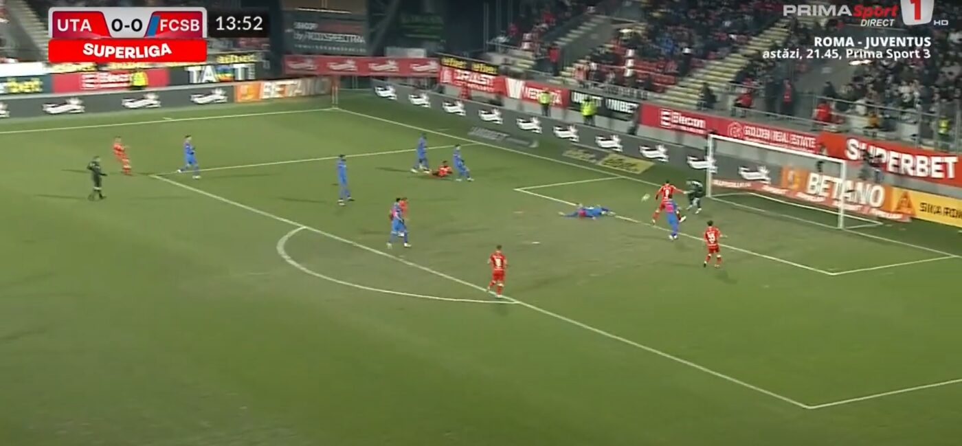 Îl iartă Gigi Becali? Joonas Tamm, autogol stupid în UTA Arad – FCSB! | VIDEO