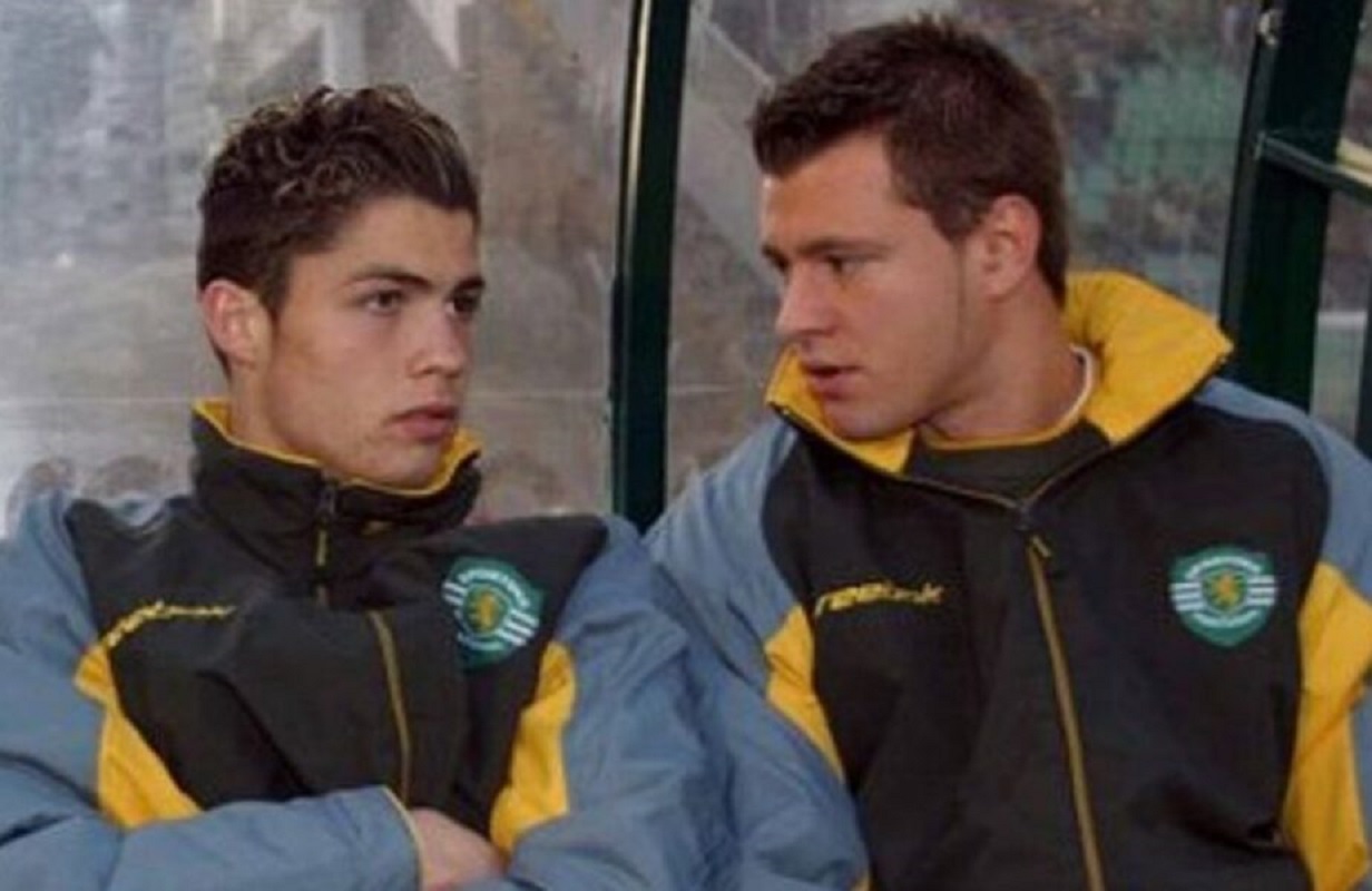Marius Niculae și Cristiano Ronaldo în perioada petrecută la Sporting