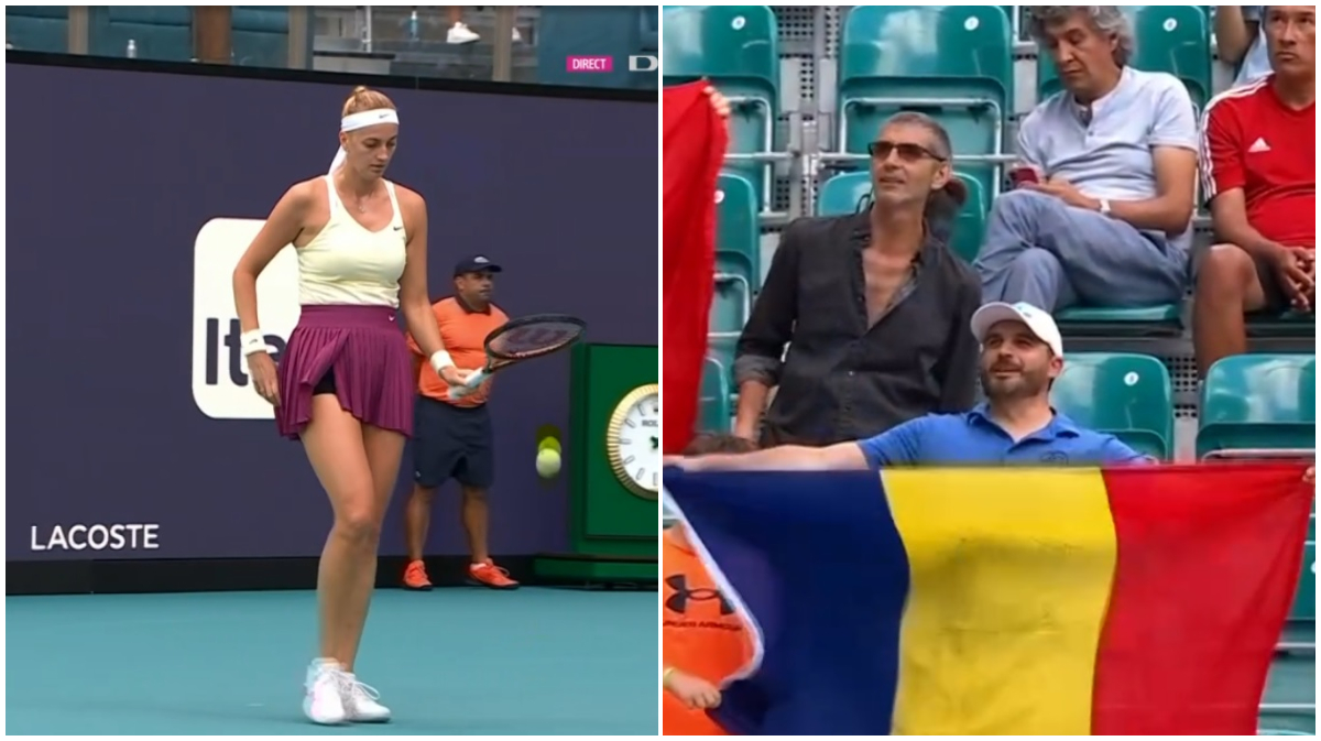 Scene incredibile la meciul Sorana Cîrstea – Petra Kvitova de la Miami! Un spectator român, luat în primire de bodyguarzi după ce a urlat la jucătoarea din Cehia
