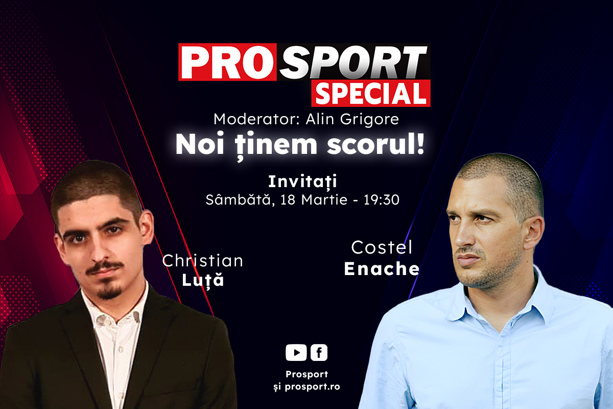 Comentăm împreună la ProSport Special meciul FCSB – Universitatea Craiova, primul din play-off-ul Superligii, alături de Costel Enache și Christian Luță