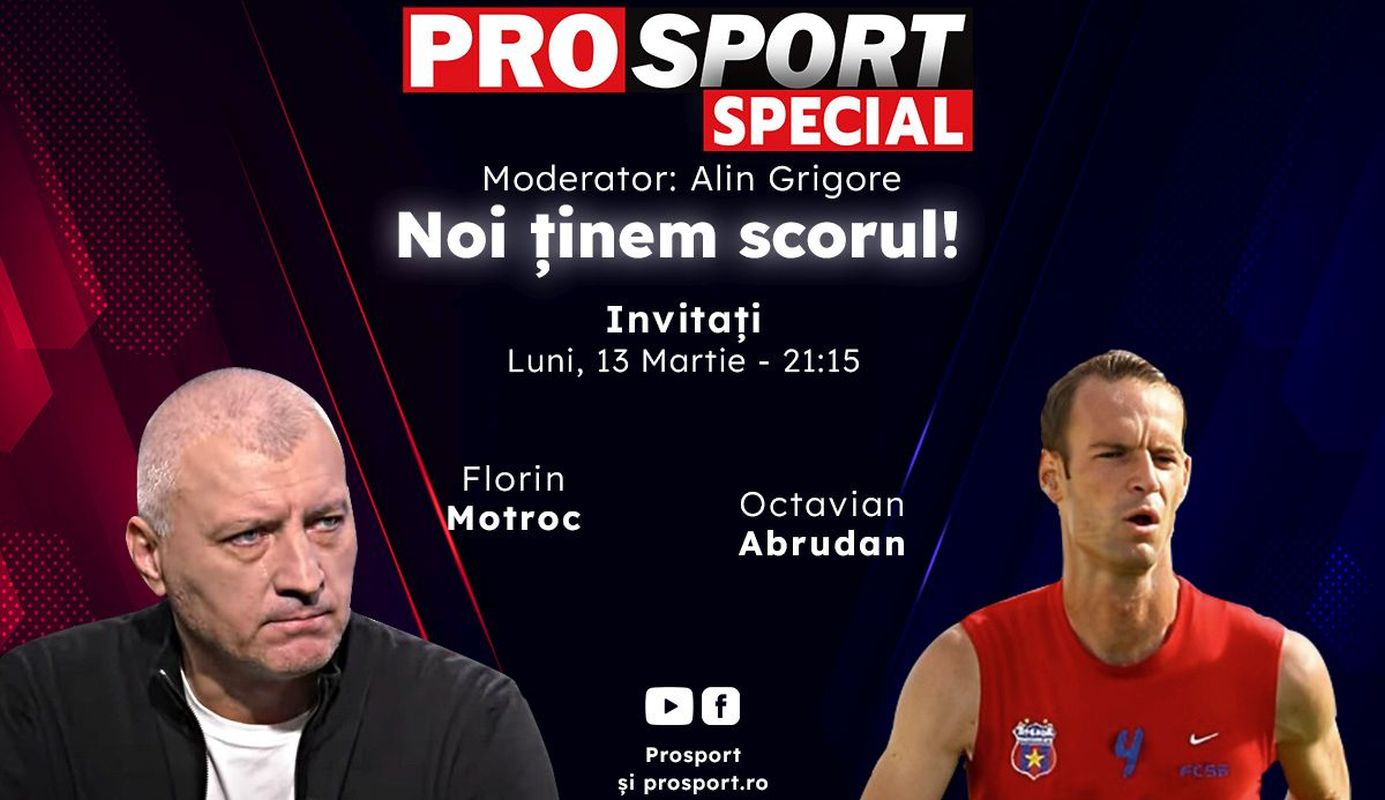 Comentăm împreună la ProSport Special meciul CFR Cluj – U Cluj, alături de Florin Motroc și Octavian Abrudan!