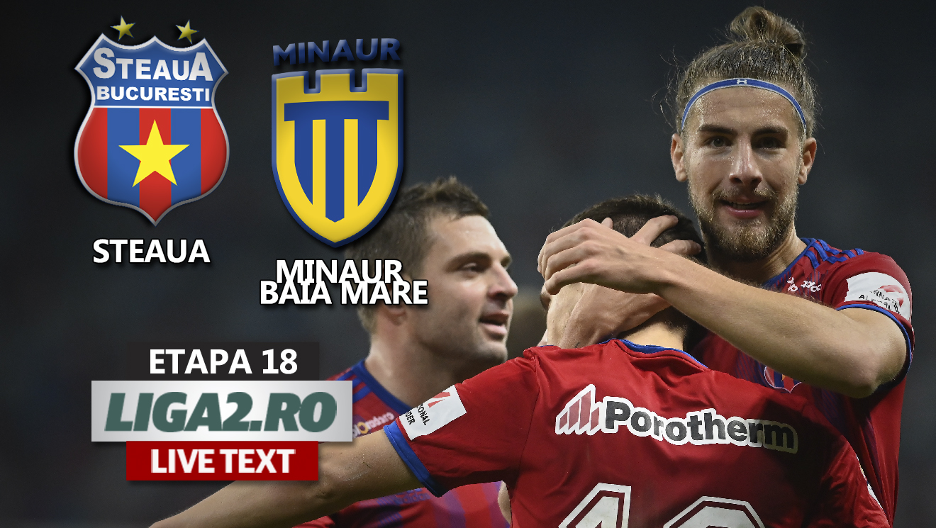 Steaua se descătușează pe final cu Minaur Baia Mare și își reia locul în fruntea Ligii 2. ”Militarii” lui Oprița au defilat în fața echipei lui Iosif și Miriuță