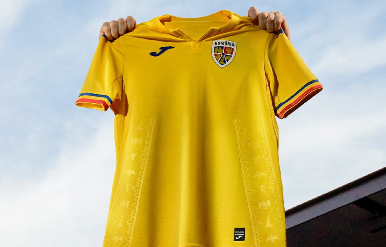Noile tricouri ale naționalei României vor fi inscripționate și cu motive tradiționale. Sursă foto: frf.ro