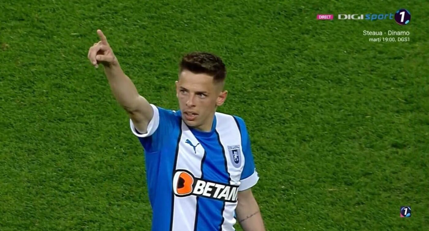 Horațiu Moldovan, simplu spectator în Universitatea Craiova – Rapid! Alex Cîmpanu a marcat cu o execuție de mare fotbalist | VIDEO