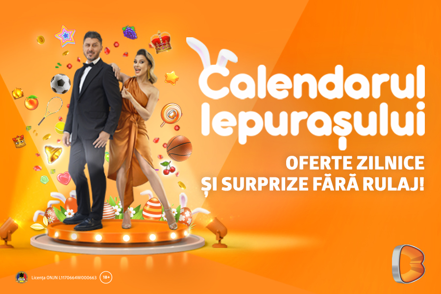 Adună premii în fiecare zi în Calendarul Iepurașului! 14 zile, 14 oferte și Bonusuri fără rulaj în cont!