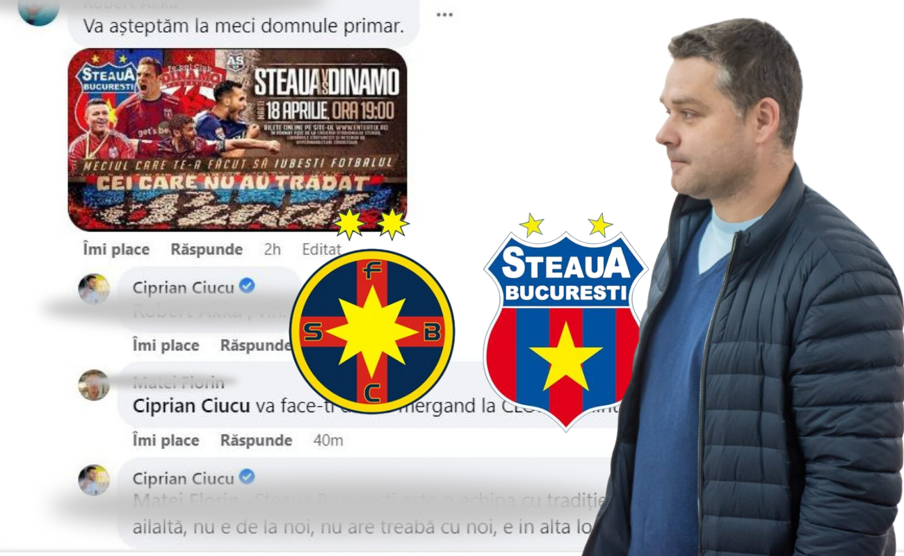 Primarul din București ironizează FCSB în fața rivalilor de la CSA Steaua! Moment neașteptat, dar și o greșeală care poate fi fructificată de echipa lui Gigi Becali | FOTO