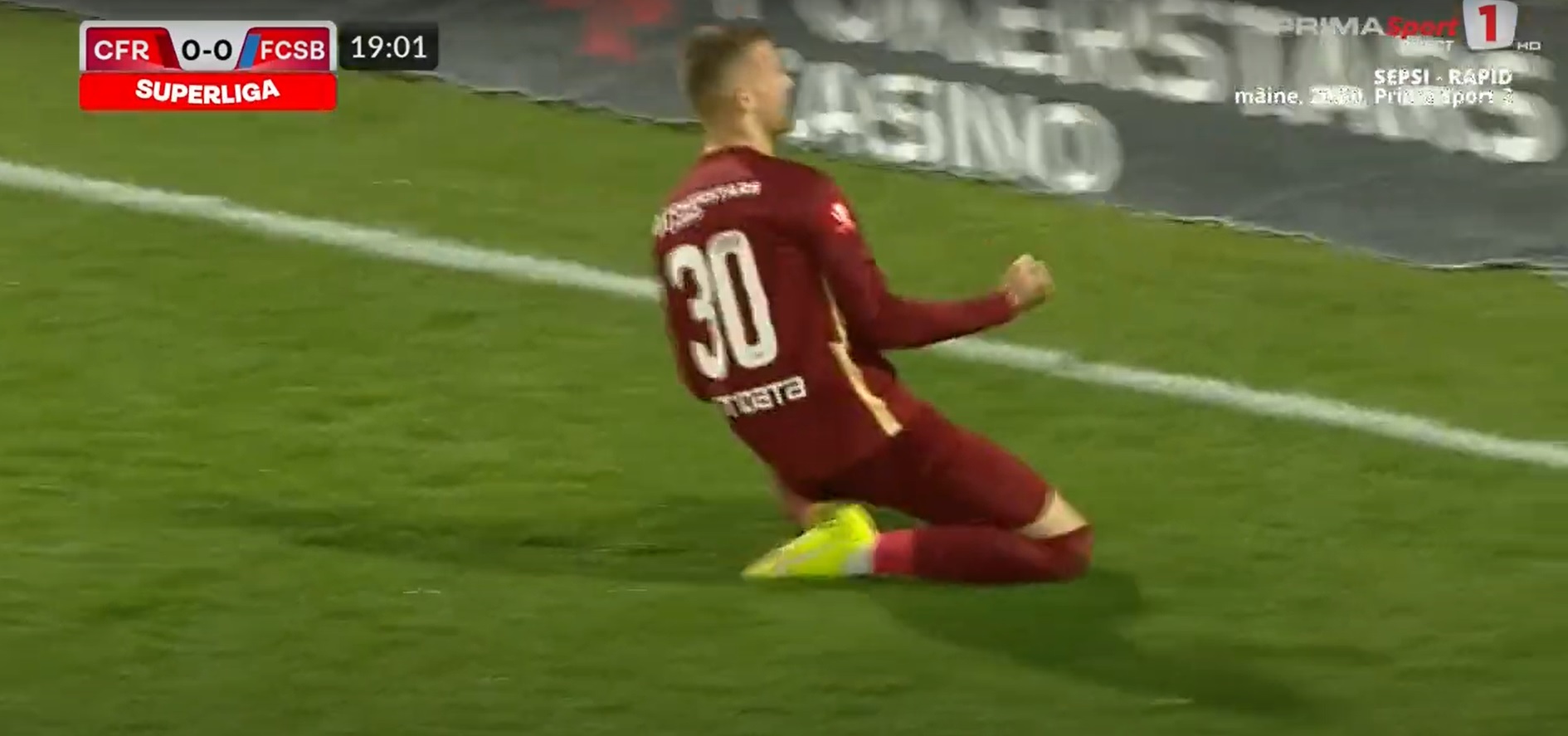 Daniel Bîrligea a ajuns la cota 3 în Superliga după reușita din CFR