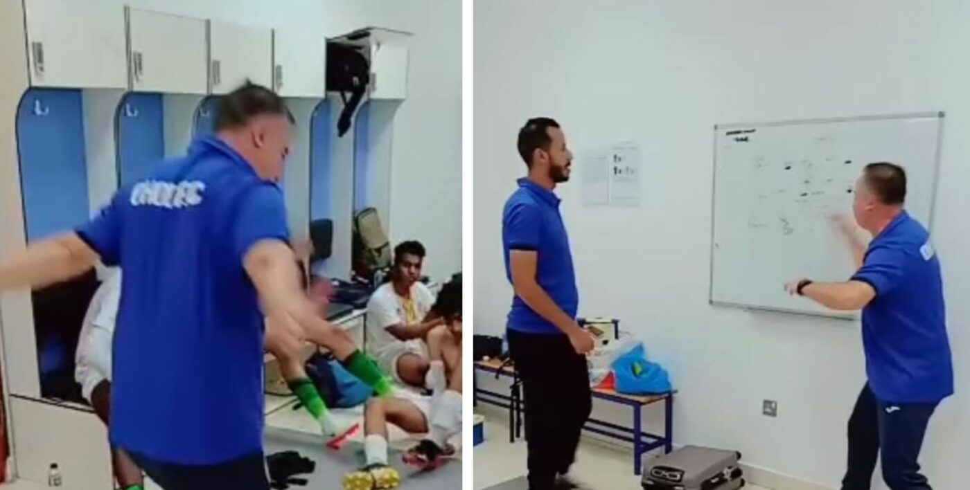 Daniel Borugă, antrenor român în Arabia Saudită, a ținut discursul anului! „Defens, senzațional. No greșeală! Dublaj, triplaj, presion! Pas, pas, no problem!”. Imaginile din vestiar au devenit virale | VIDEO