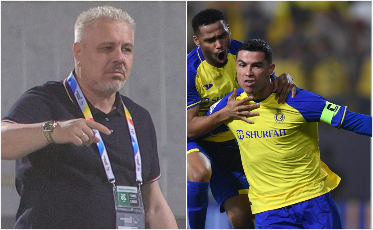 Al Raed, umilită de Al Nassr!  Silviu Lung Jr. și Alex Mitriță n-au mișcat în fața lui Cristiano Ronaldo! Cum a reacționat Marius Șumudică la întâlnirea cu starul portughez | VIDEO & FOTO