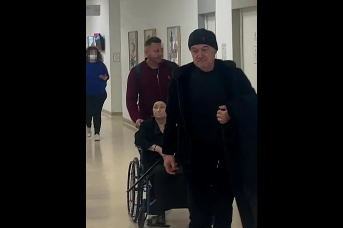 Imaginile durerii pentru Gigi Becali: mama sa a ajuns în scaun cu rotile! Cum a fost fotografiat patronul FCSB alături de cea mai dragă persoană din viața lui | FOTO