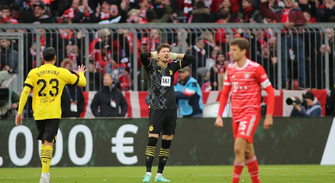 Gregor Kobel, portar la Borussia Dortmund, a comis o eroare inexplicabilă în derby-ul cu Bayern Munchen! Și-a pus mâinile în cap când și-a dat seama ce a făcut | VIDEO