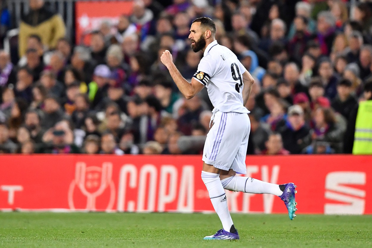 Karim Benzema a redus Camp Nou la tăcere! Prestație fabuloasă pentru atacantul francez și „hattrick” istoric! | VIDEO