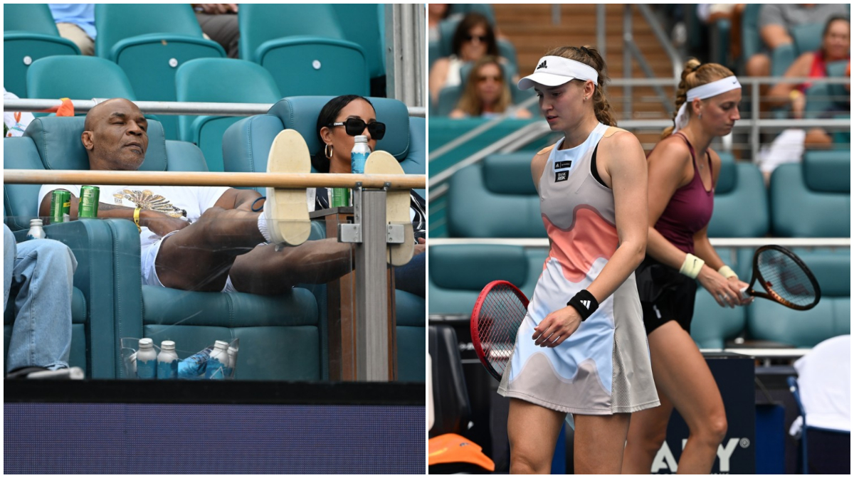 Au scăpat de fanii români și au dat de Mike Tyson! Petra Kvitova și Elena Rybakina, deranjate de celebrul boxer în timpul finalei de la Miami | VIDEO