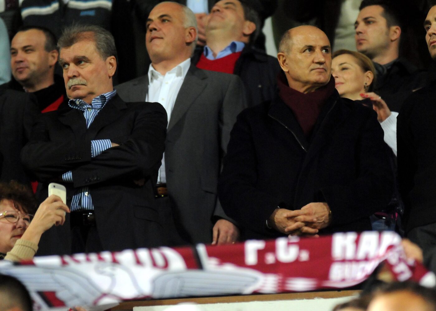 „George Copos asta ești /Berlusconi din Giulești” era refrenul preferat al fanilor Rapidului la un moment dat. Sursă foto: Sport Pictures