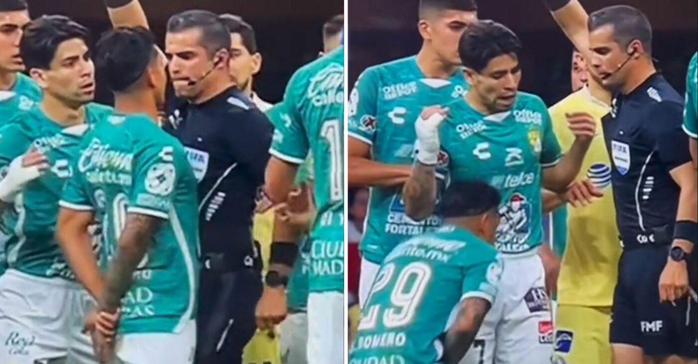 Reacția arbitrului care a lovit un fotbalist cu genunchiul între picioare! Totul s-a întâmplat la un derby din prima ligă a Mexicului, iar imaginile fac înconjurul lumii | VIDEO