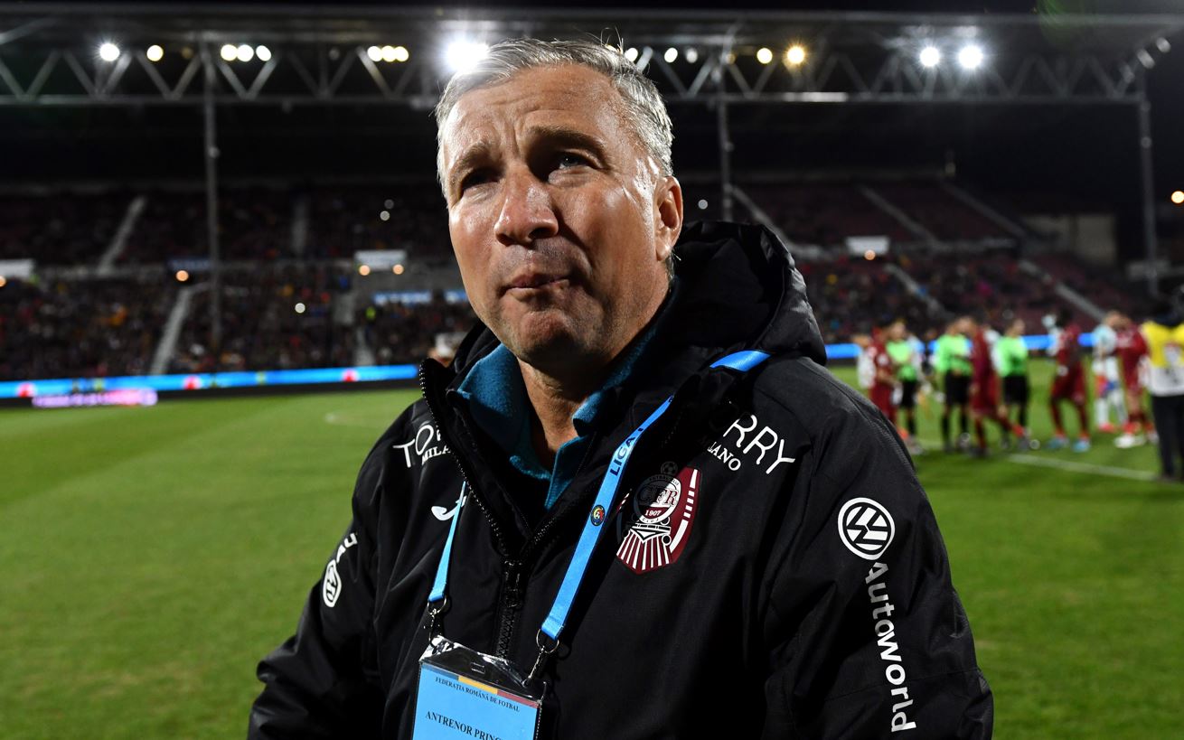Regretul lui Dan Petrescu după Sepsi – CFR Cluj 3-0: „Îmi pare rău. Am jucat mai bine în 10”. Antrenorul e cu moralul la pământ. „Riscăm să nu fim în Europa, dacă terminăm pe 4 în play-off suntem pa”