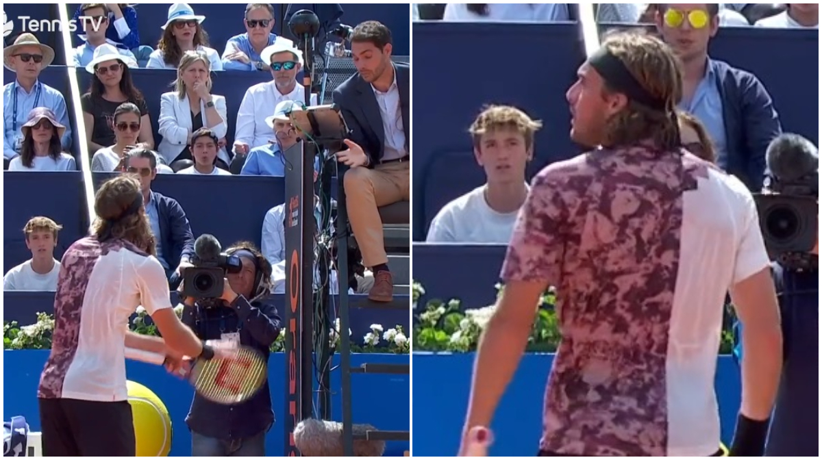 Încă o gafă incredibilă de arbitraj în tenis! Grecului Stefanos Tsitsipas i-a fost luat punctul pe nedrept la Barcelona, apoi a pierdut setul: „Avem nevoie de VAR!” VIDEO