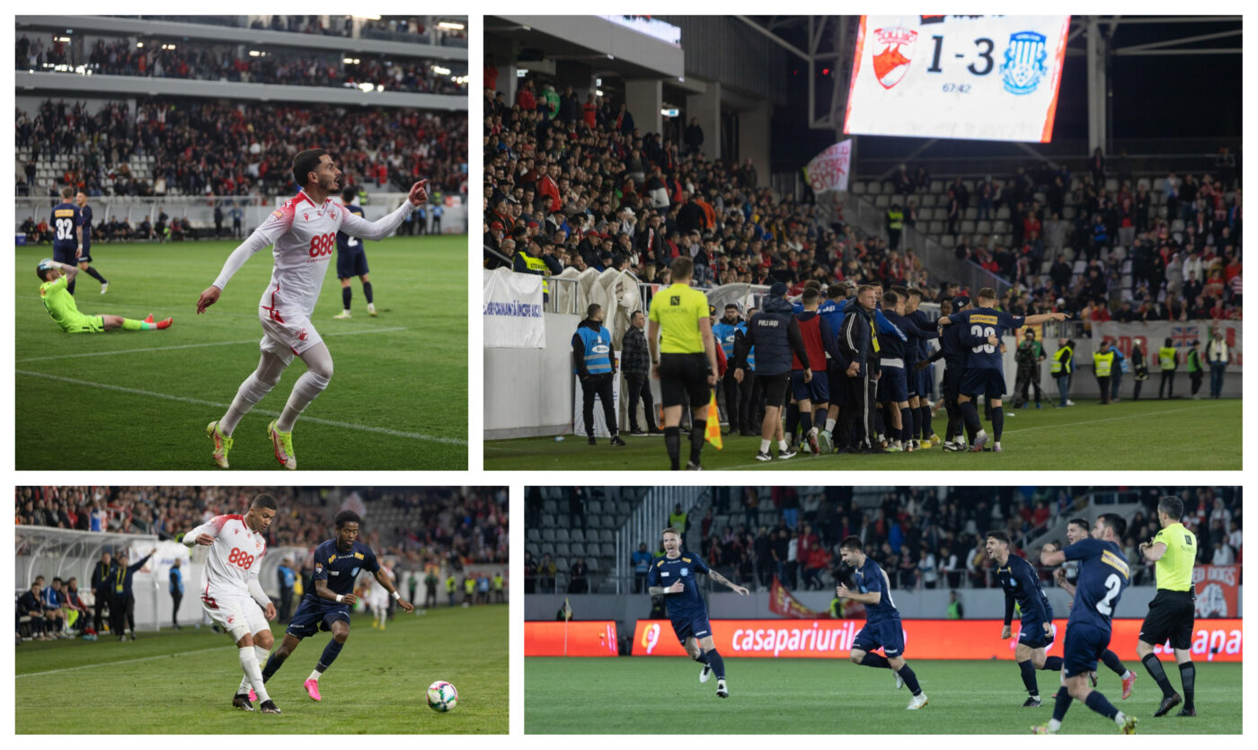 ”Dubla” lui Alin Roman duce Iașiul pe primul loc. Poli revine de la 0-1 cu Dinamo și câștigă clar la București. Cronica meciului