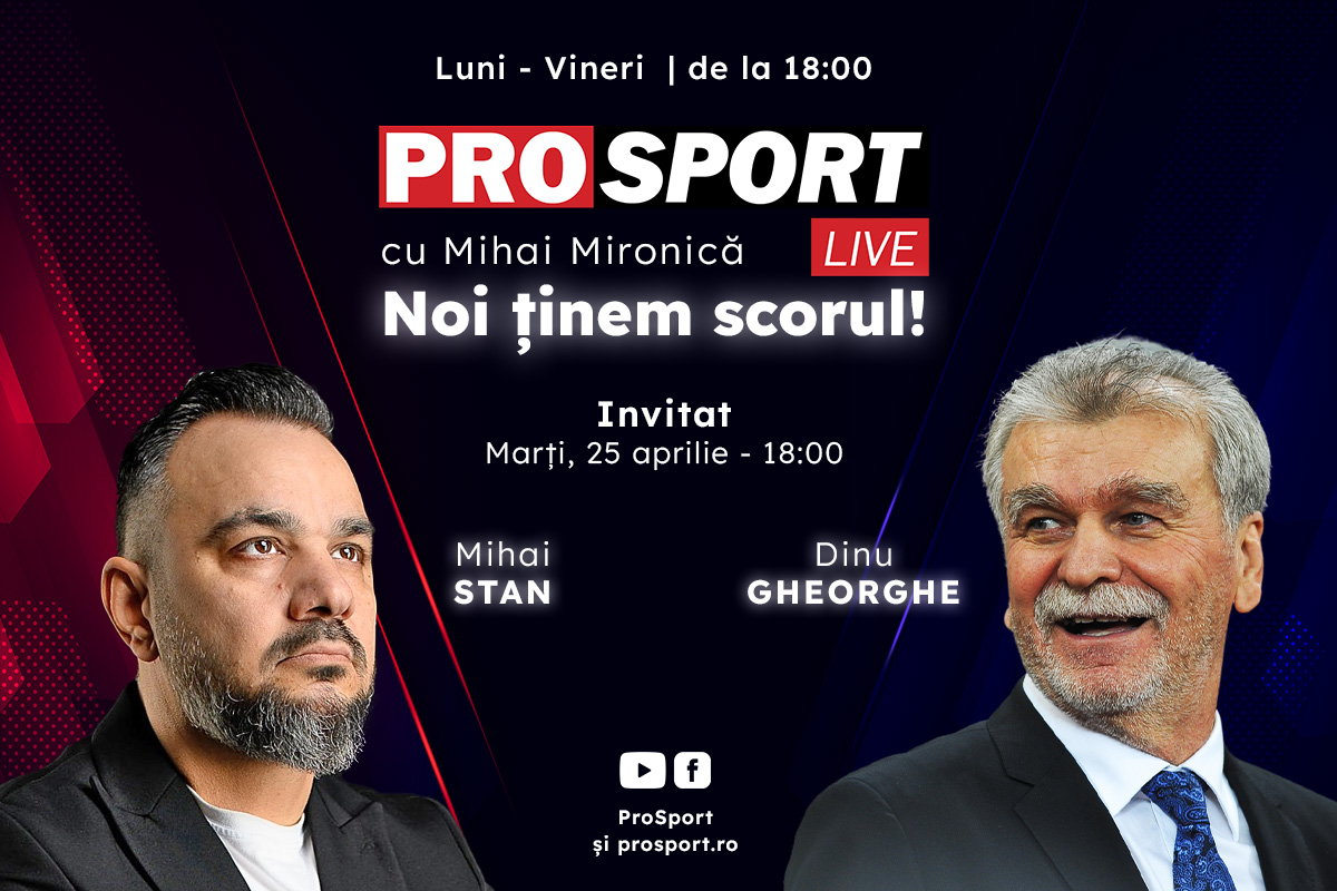 ProSport Live, ediție incendiară pe prosport.ro! Președintele propus să conducă FCSB și impresarul vedetei de la Rapid vin să discute despre retragerea lui Gigi Becali din fotbal și ultimele nouăți din Superliga