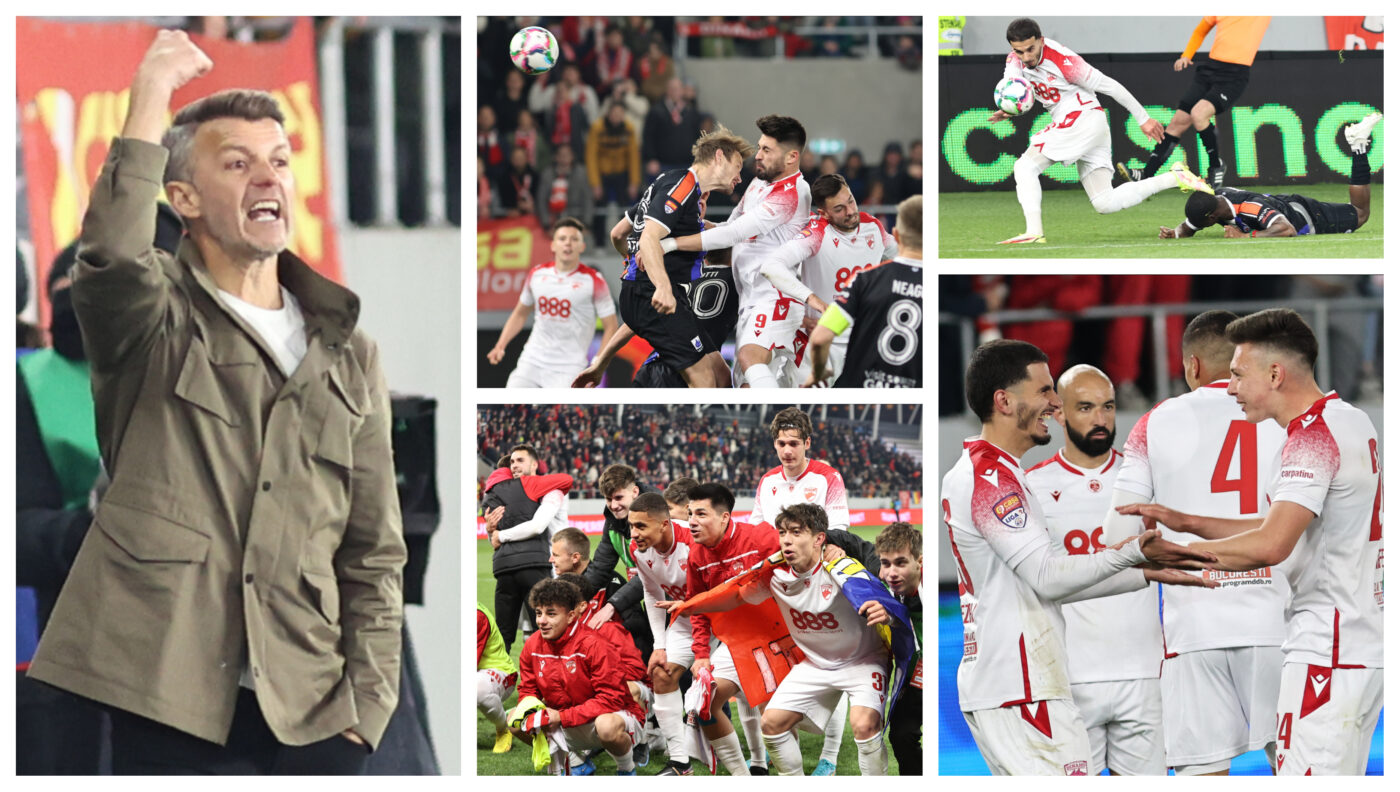 Dinamo, repriză secundă perfectă cu SC Oțelul! Ovidiu Burcă duce mai departe seria fără eșec și drumul către SuperLigă: ”Asta e bucuria, să văd oamenii că pleacă fericiți acasă”
