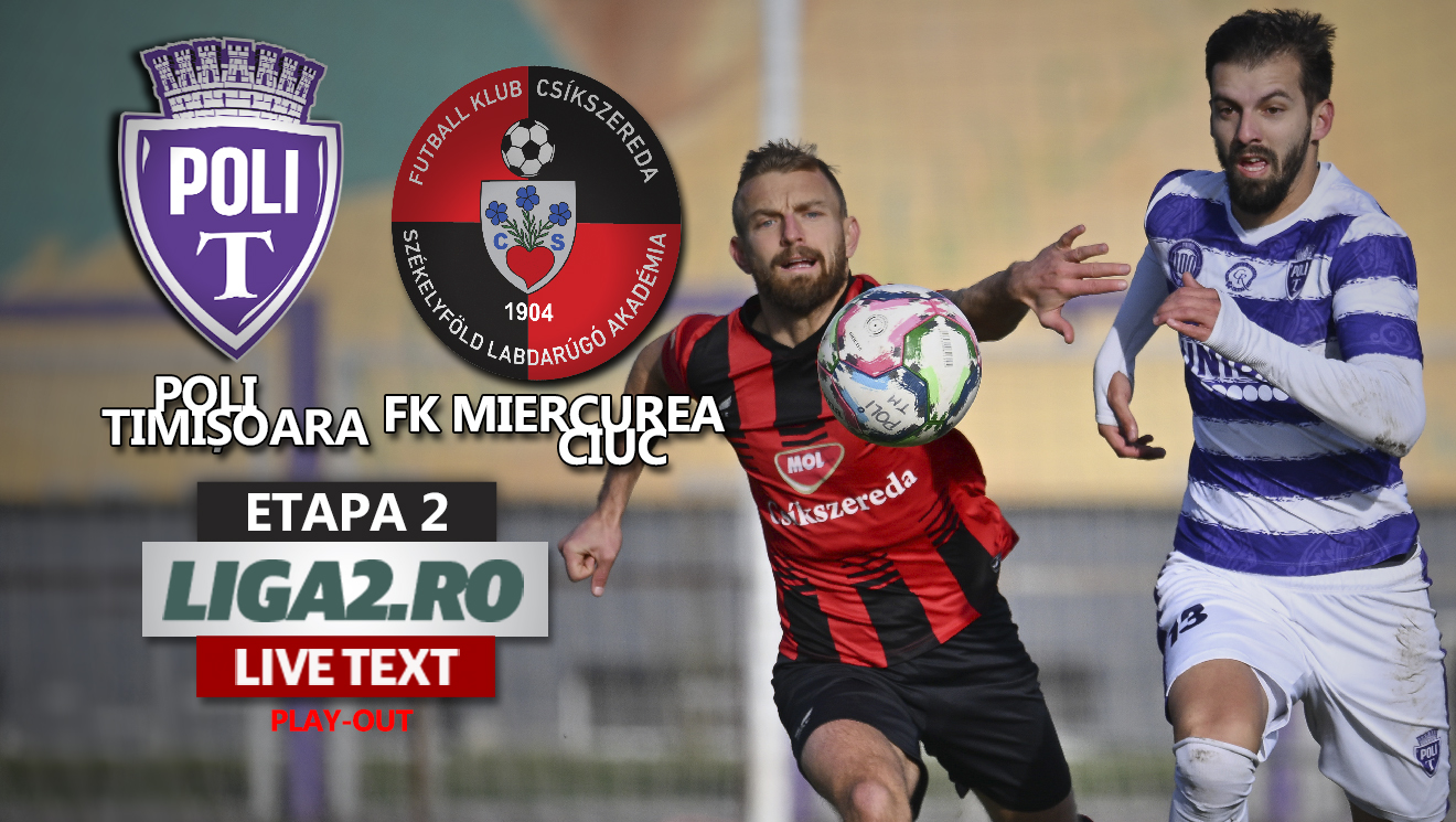 VIDEO | Poli Timișoara – FK Miercurea Ciuc se joacă ACUM. Încă un gol pe Știința, dintr-un penalty acordat ușor