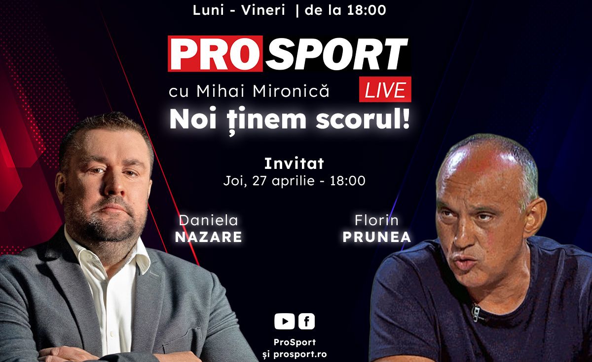 ProSport Live, ediție explozivă pe prosport.ro! Florin Prunea și Daniel Nazare discută împreună cu Mihai Mironică despre declarațiile halucinante date de Răzvan Burleanu și Kyros Vassaras!