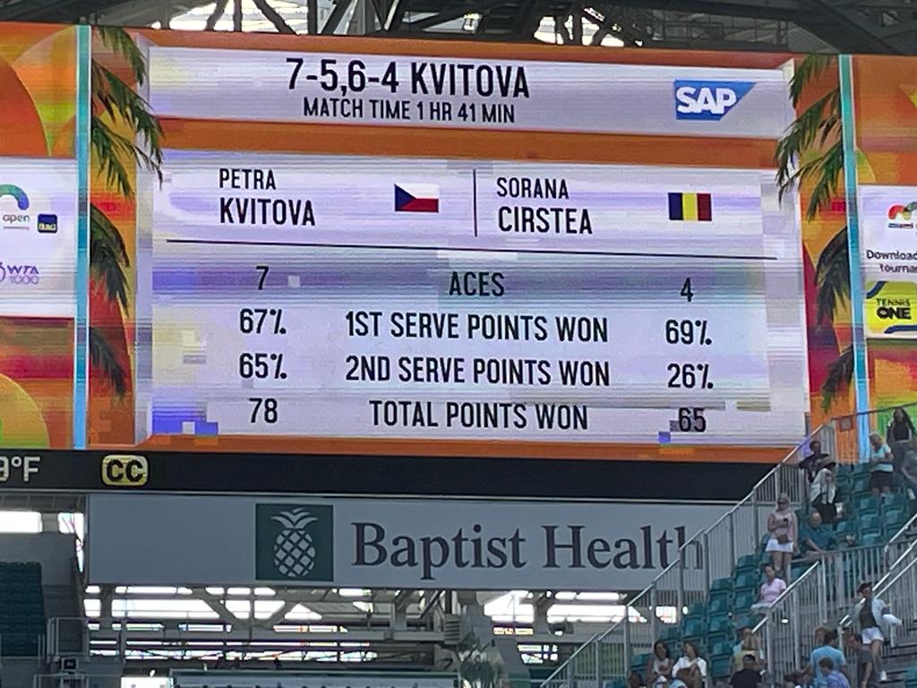 CORESPONDENȚĂ DE LA MIAMI OPEN | Sorana Cîrstea nu are dubii unde a scăpat din mână semifinala cu Petra Kvitova | VIDEO