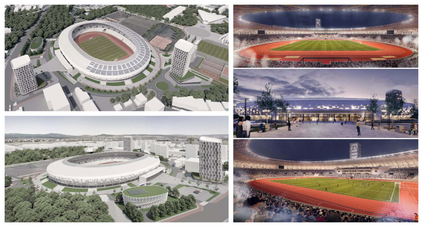 FOTO | Proiectul unui nou stadion într-un oraș important din România, readus în actualitate. Investiția s-ar ridica la 120 de milioane de euro, iar capacitatea arenei ar fi una importantă
