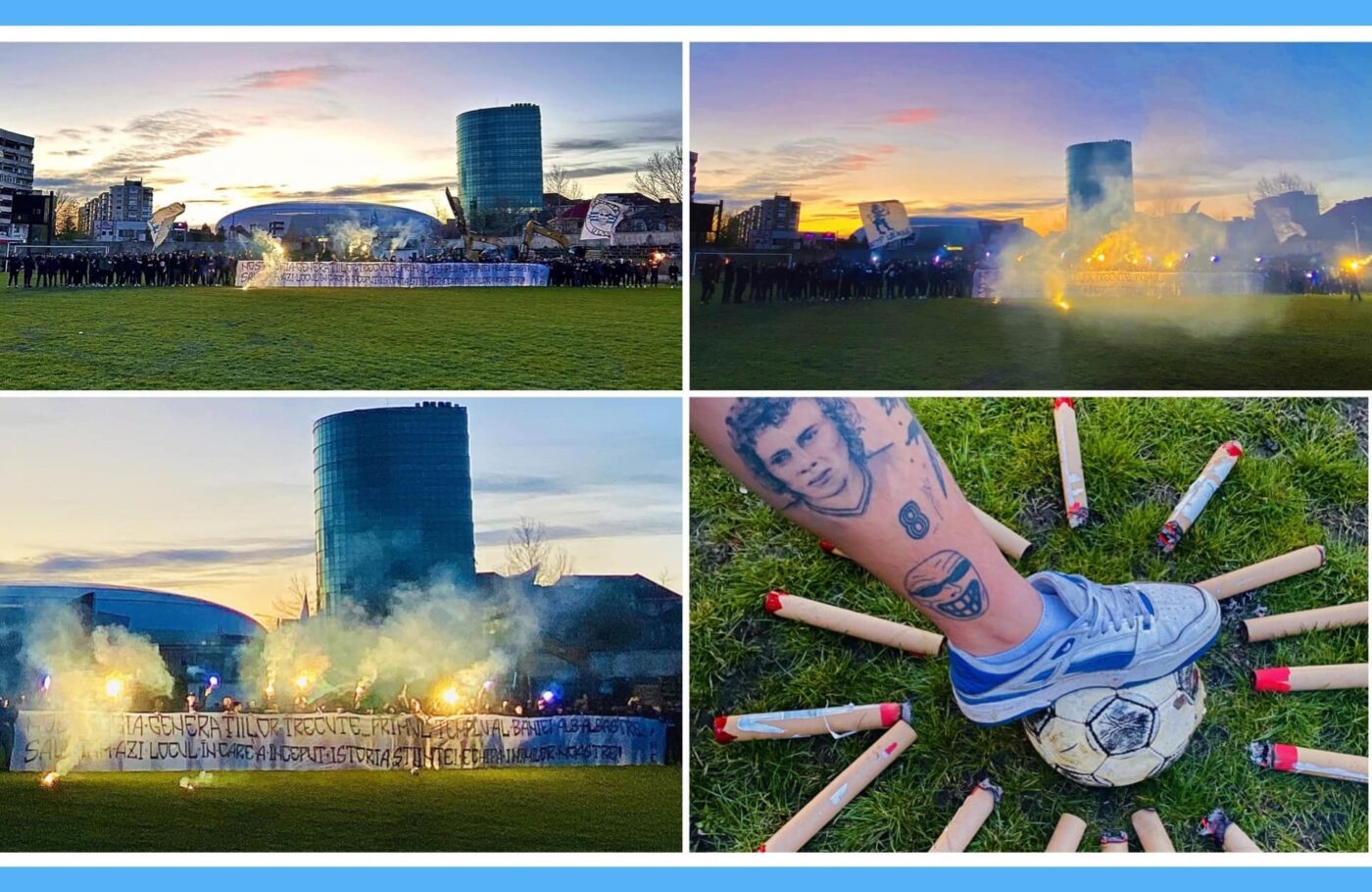 Galeria Universităţii Craiova şi-a luat adio de la „magicul loc în care a început istoria Ştiinţei”. Fanii olteni au fost la stadionul Tineretului înaintea derby-ului cu CFR Cluj
