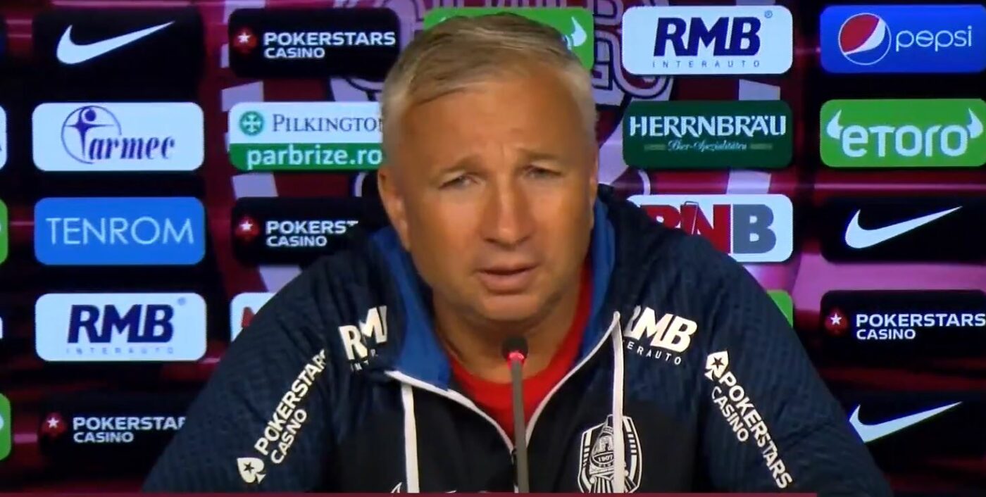 Dan Petrescu, atac dezlănțuit la adresa arbitrajului înainte de CFR – Farul: „În momentul ăsta poate eram deja campioni, am avut 9 penalty-uri în 9 meciuri. Cu Farul mă aștept la greșeli mari de arbitraj, sunt 100% convins. N-am nicio emoție”