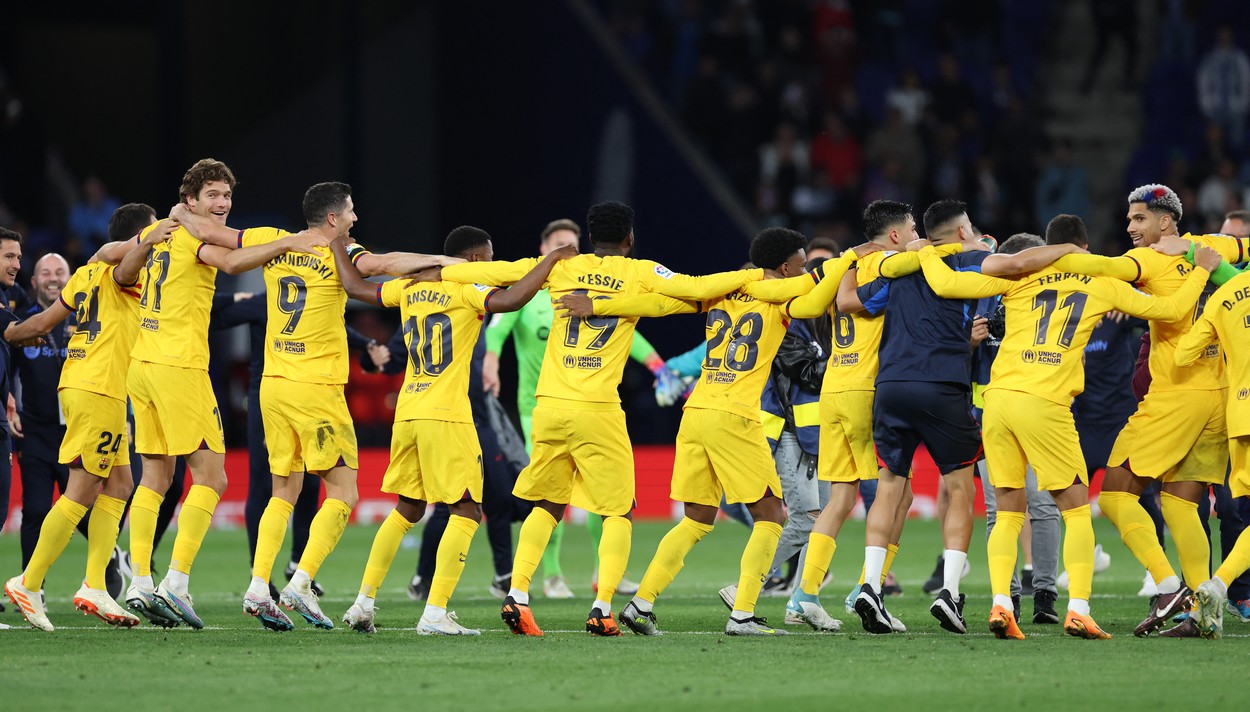 FC Barcelona a cucerit titlul de campioană în Spania după ce a învinvs-o pe Espanyol!
