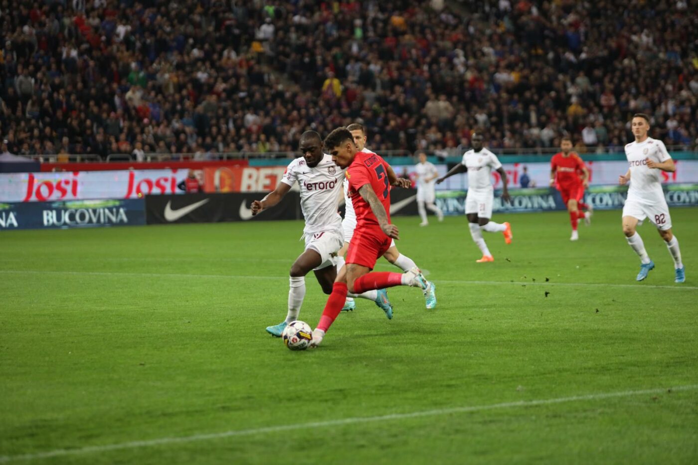FCSB – CFR Cluj 0-0, Live Video Online în etapa 8 din play-off-ul Superligii. Ovidiu Popescu, ratare uriașă