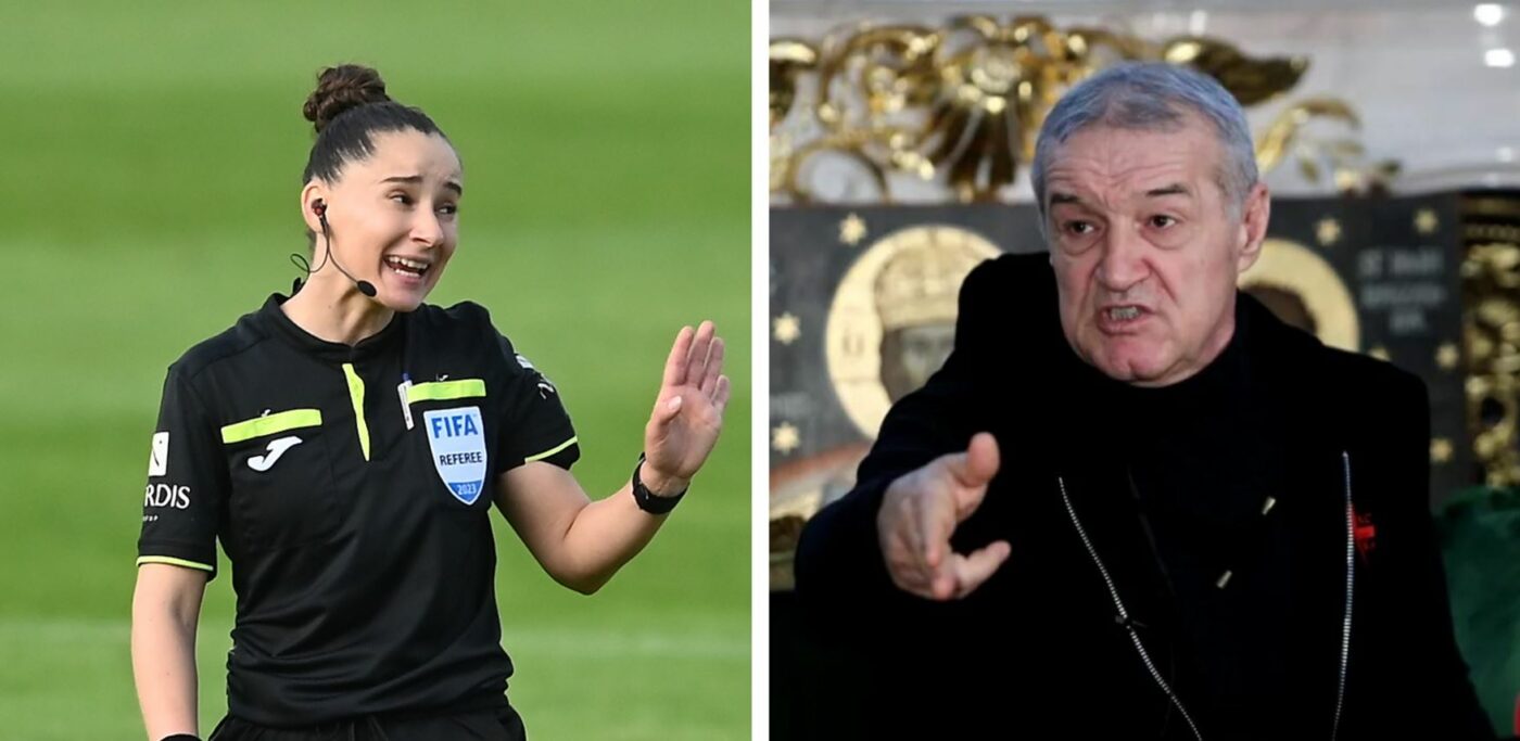 Cum reacționează arbitra despre care Gigi Becali a spus că era cu „sânii în vânt” pe teren!
