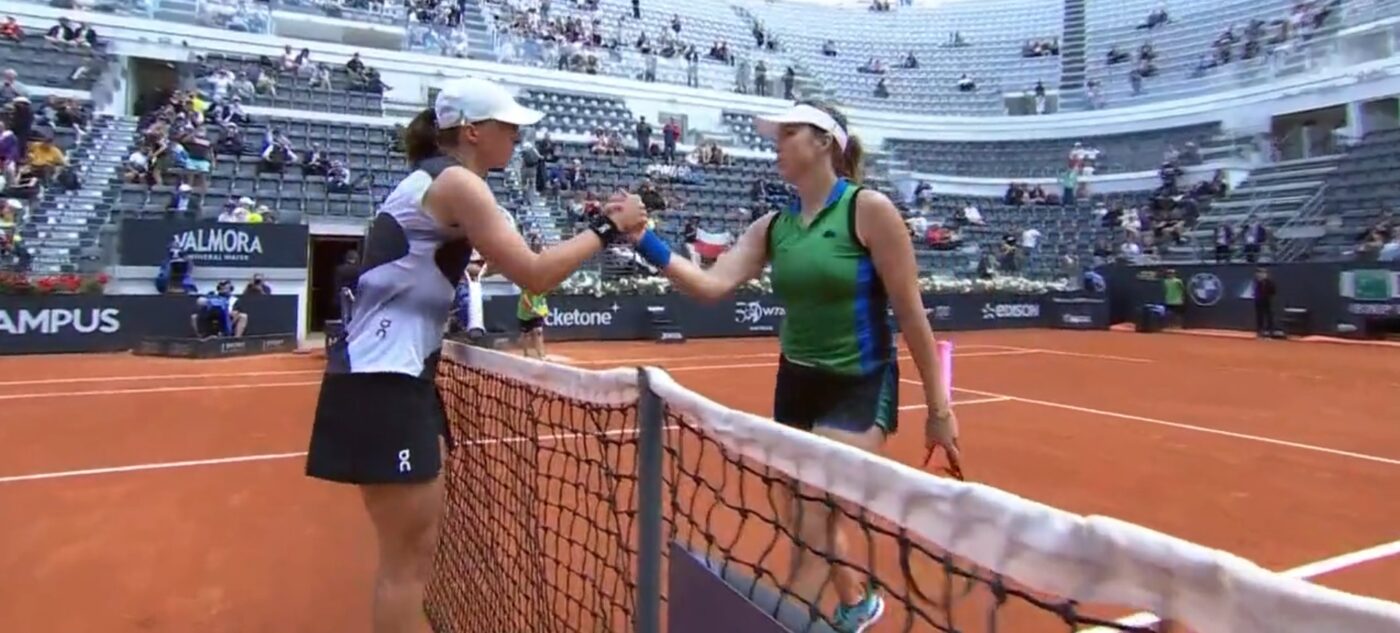 Scor de maidan la meciul dintre Iga Swiatek și rusoaica de la Academia Mouratoglou: 6-0, 6-0! Liderul WTA, debut uimitor la turneul de la Roma