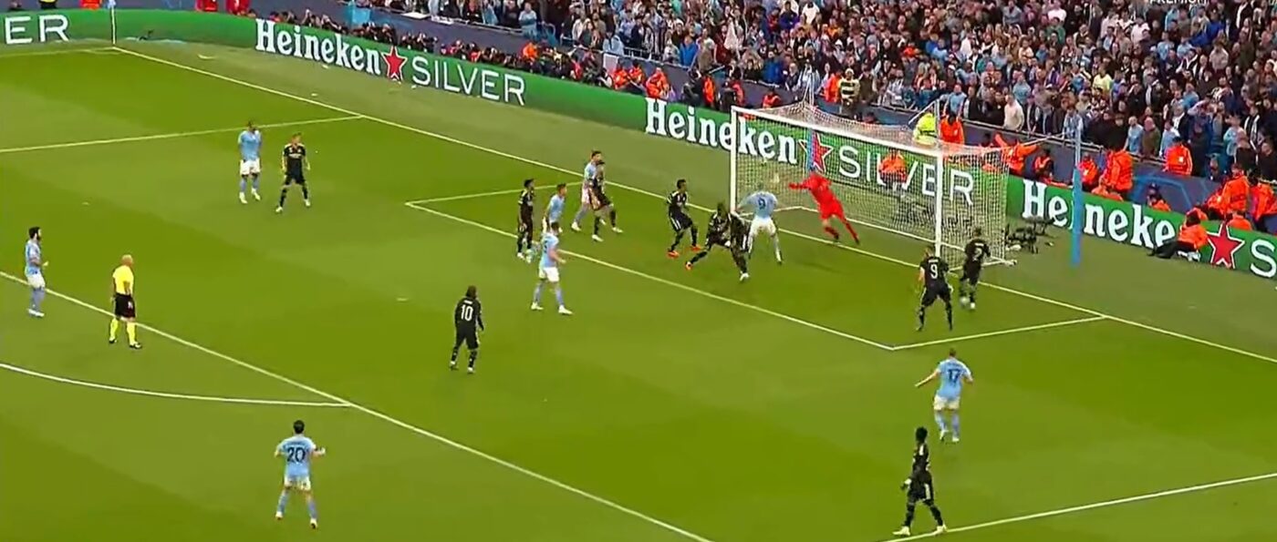 Momentele în care Pep Guardiola a crezut că a ajuns în iad, în Manchester City – Real Madrid: cele două ocazii uriașe ale lui Haaland, blocate de paradele din altă lume ale lui Courtois! | VIDEO