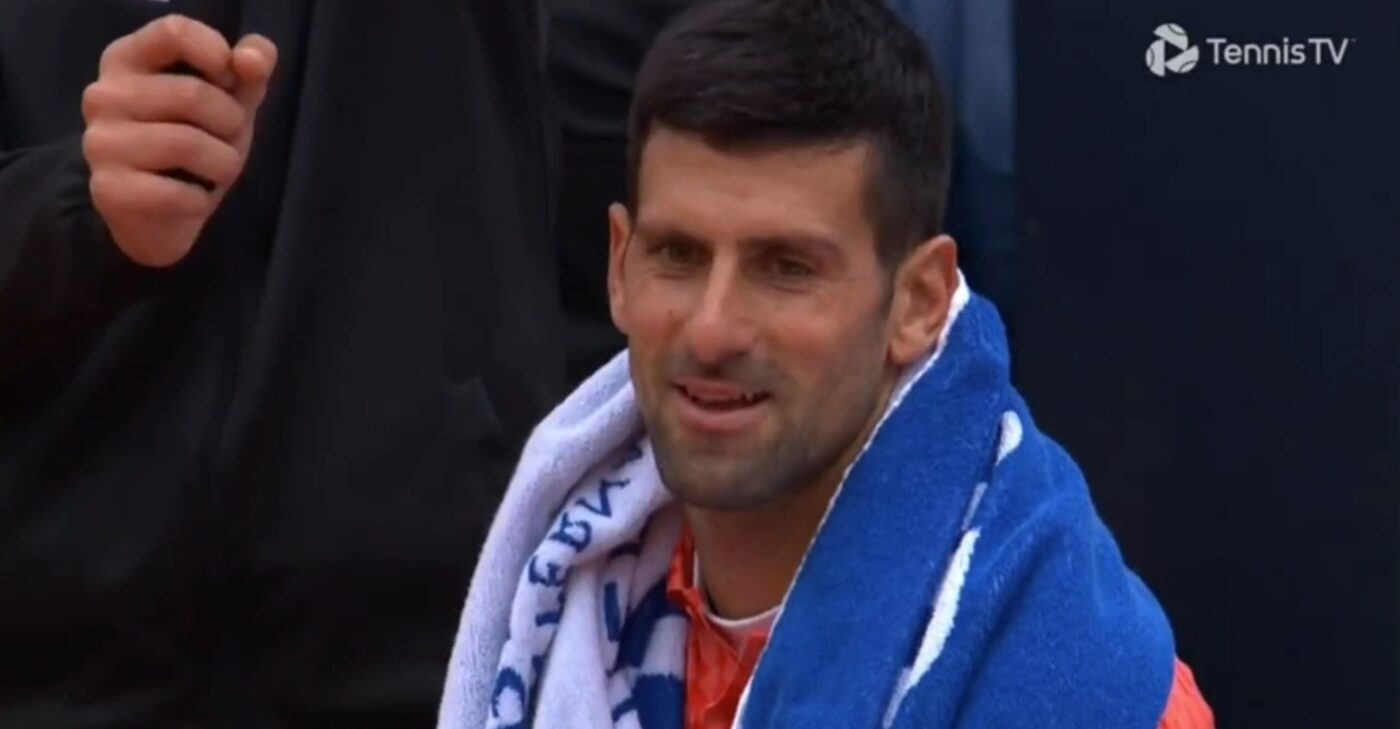 Reacția savuroasă a lui Novak Djokovic după ce Patrick Mouratoglou i-a transmis lui Holger Rune să se calmeze, la meciul de la Roma! Nu a durat mult și a început scandalul pe teren | VIDEO