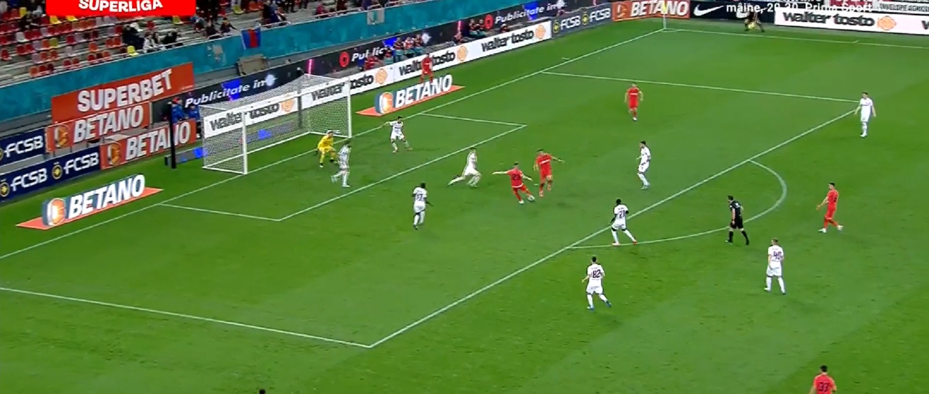 Ovidiu Popescu, ratare monumentală în prima repriză din FCSB CFR Cluj!