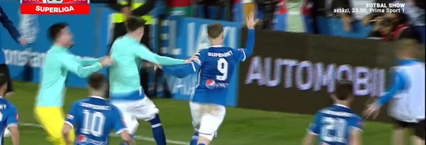 Revenire regală și ireală! Louis Munteanu marchează golul de 3-2 în Farul – FCSB și aduce titlul în Superliga după o răsturnare de scor absolut formidabilă! | VIDEO