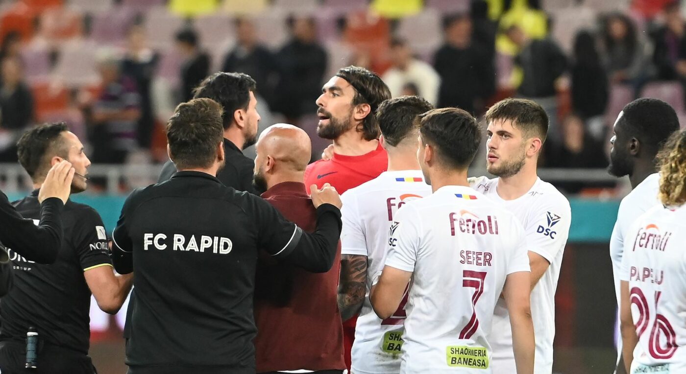 Scandal monstru: Andrea Compagno, la un pas să sară la bătaie cu un jucător al Rapidului! Ce i-a zis italianului