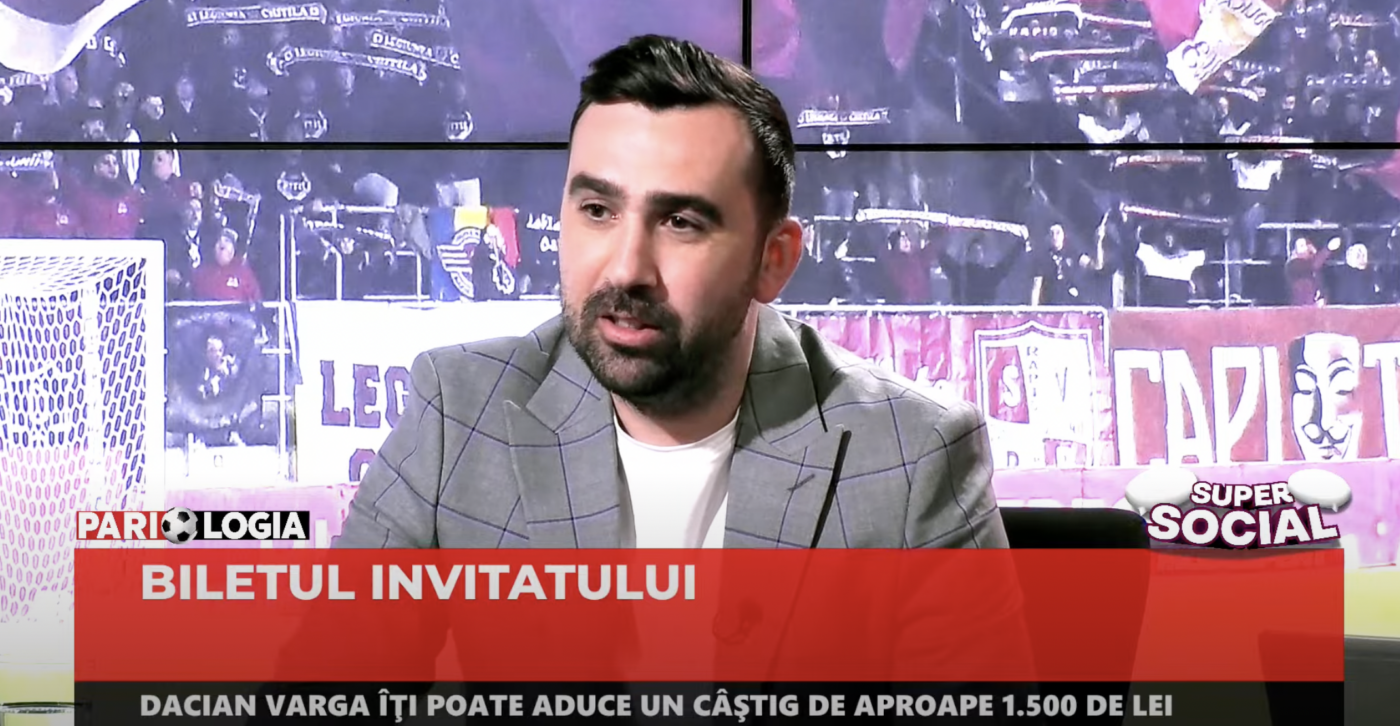 „Biletul invitatului”, prezentat de Dacian Varga în cadrul emisiunii Pariologia! Cotă totală de 33,71 propusă de fostul fotbalist | VIDEO PARIOLOGIA