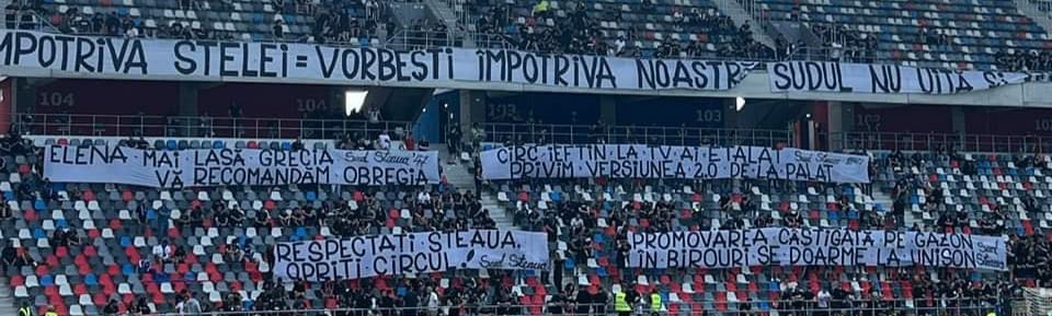 Florin Talpan, atacat și amenințat de ultrașii Stelei la meciul cu Gloria Buzău! Juristul a fost trimis la psihiatrie. „Elena mai lasă Grecia, vă recomandăm Obregia”. „Precum la șah, nebunul trebuie sacrificat, întodeauna scopul final e cel mai important” | FOTO EXCLUSIV