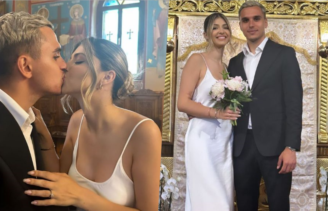 Cristi Manea s-a căsătorit religios cu mama fiicelor sale! Primele imagini de la nunta fotbalistului cu tânăra influenceriță | FOTO 
