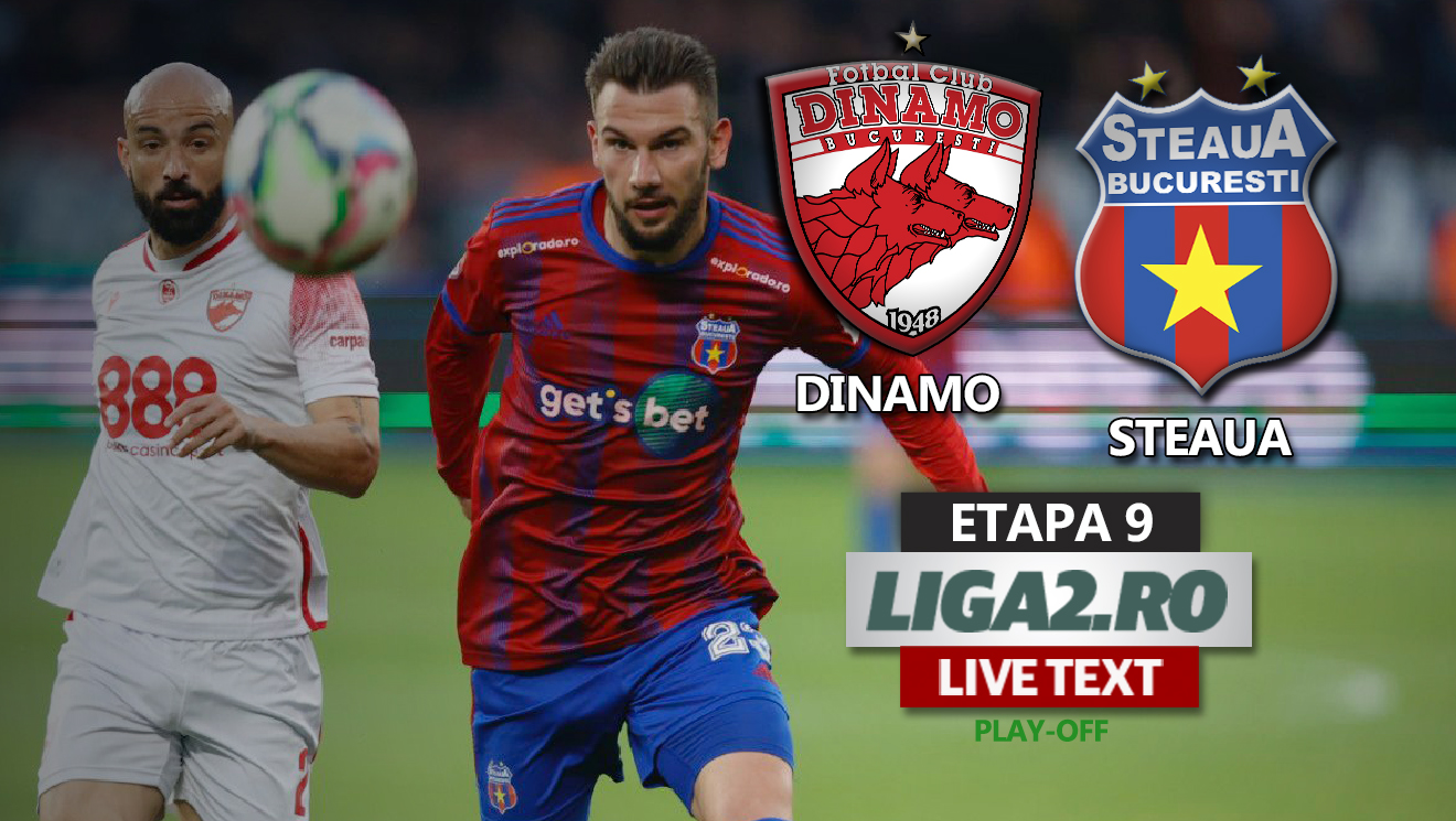 Dinamo învinge fără drept de apel Steaua, pe Arena Națională, și continuă să viseze la loc direct promovabil în SuperLigă