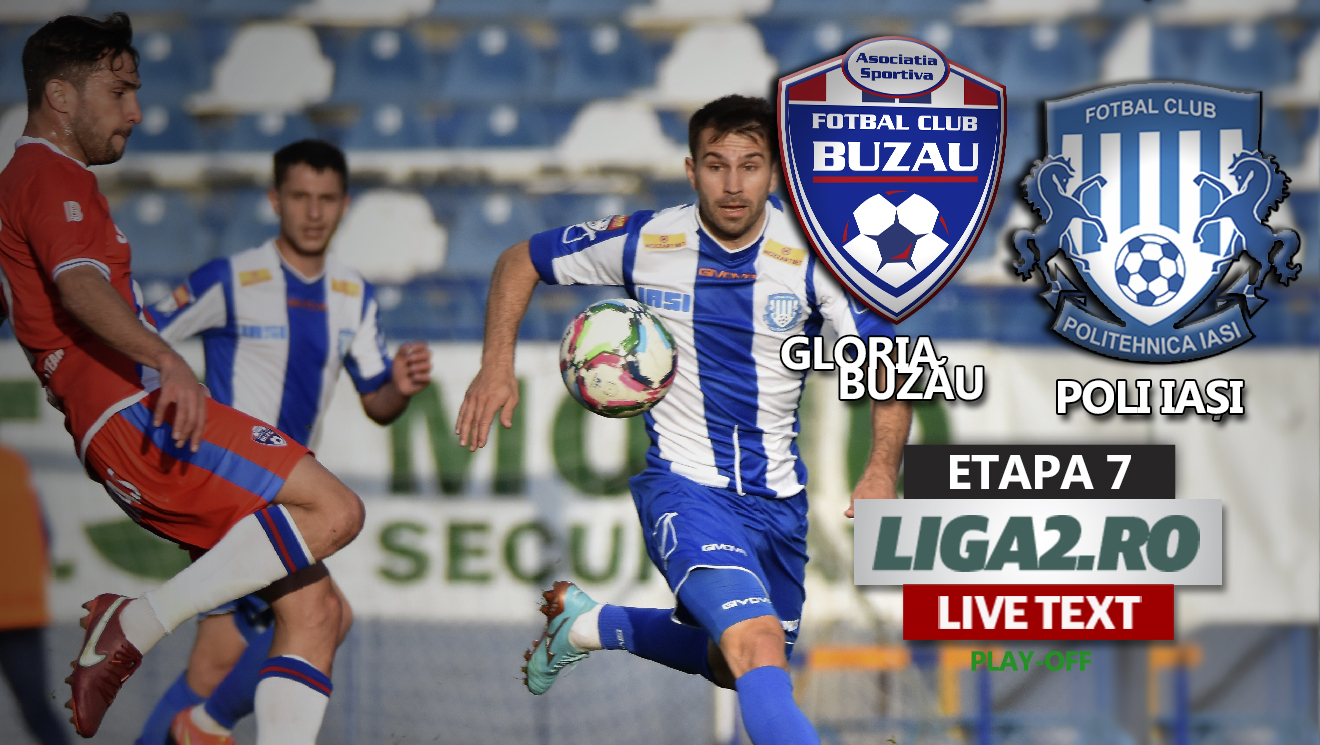 Gloria Buzău egalează in extremis Poli Iași și rămâne un punct de Dinamo. Echipa lui Mihalcea s-a jucat cu ocaziile în meciul cu trupa lui Grozavu