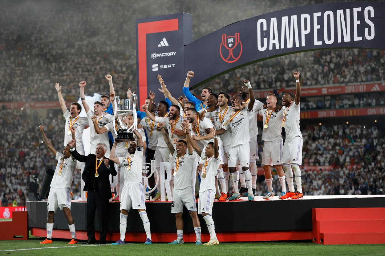 Real Madrid a cucerit Cupa Spaniei pentru a 20-a oară în istorie! Trupa lui Carlo Ancelotti s-a impus în fața lui Osasuna