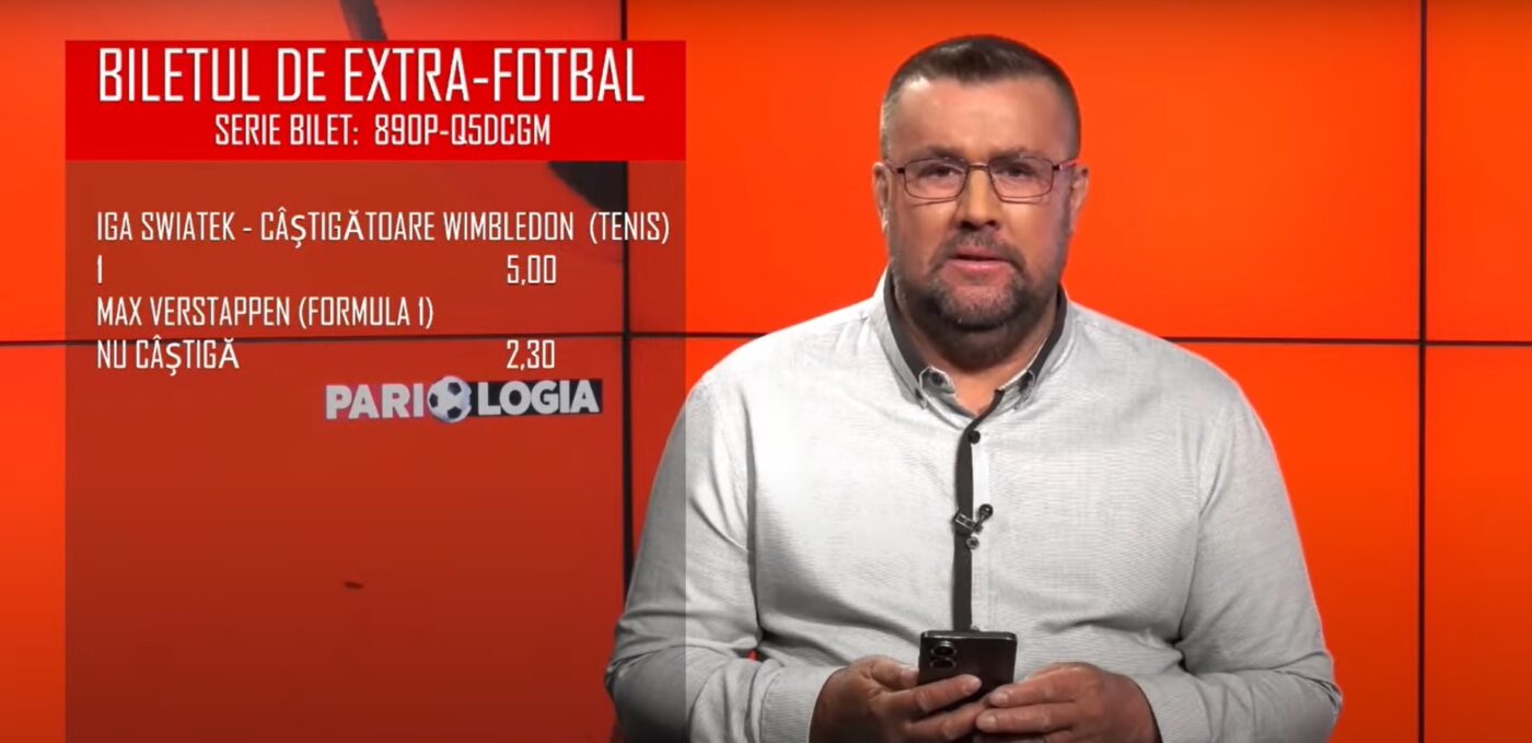 Biletul extra fotbal al acestui weekend, cotă fabuloasă de 50, din doar 4 evenimente, din tenis, Formula 1, polo pe apă și snooker! | VIDEO PARIOLOGIA