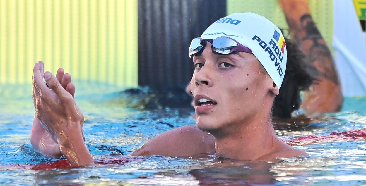 David Popovici este o „bestie” în apă! Aur și la 200 de metri liber la Sette Colli, după ce l-a spulberat pe campionul olimpic