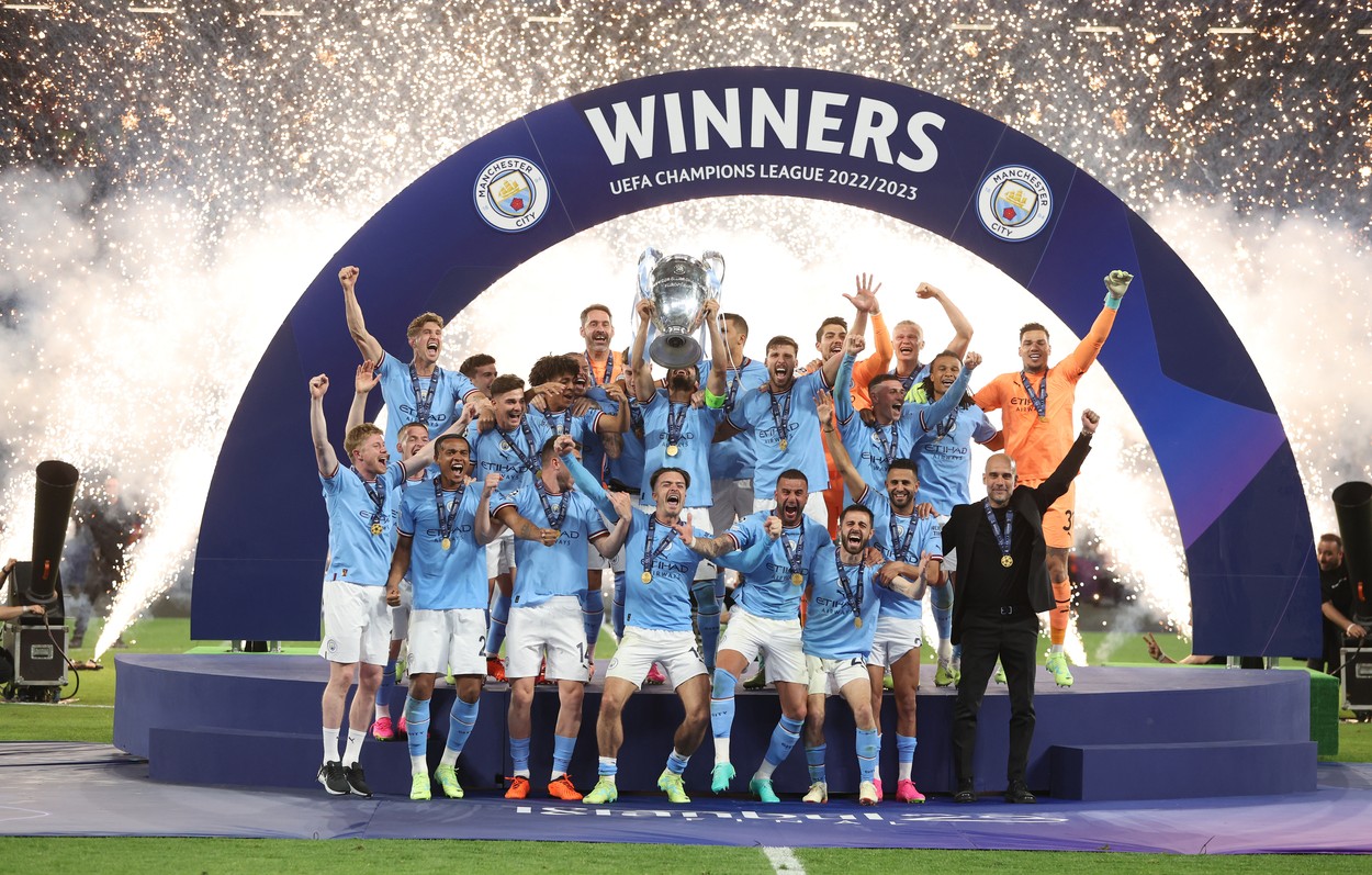 Sumă astronomică încasată de Manchester City după sezonul istoric în care a reușit „tripla”!
