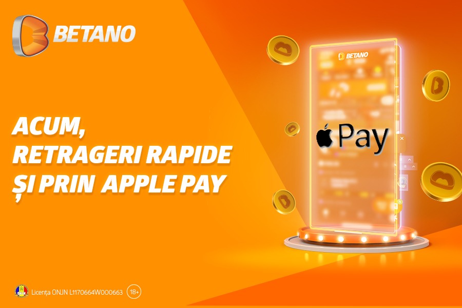 ADVERTORIAL | Pe Betano poți retrage câștigurile tale prin Apple Pay